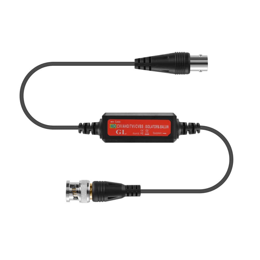 CCTV BNC ground loop isolator for HD-TVI CVI AHD and CVBS video systems