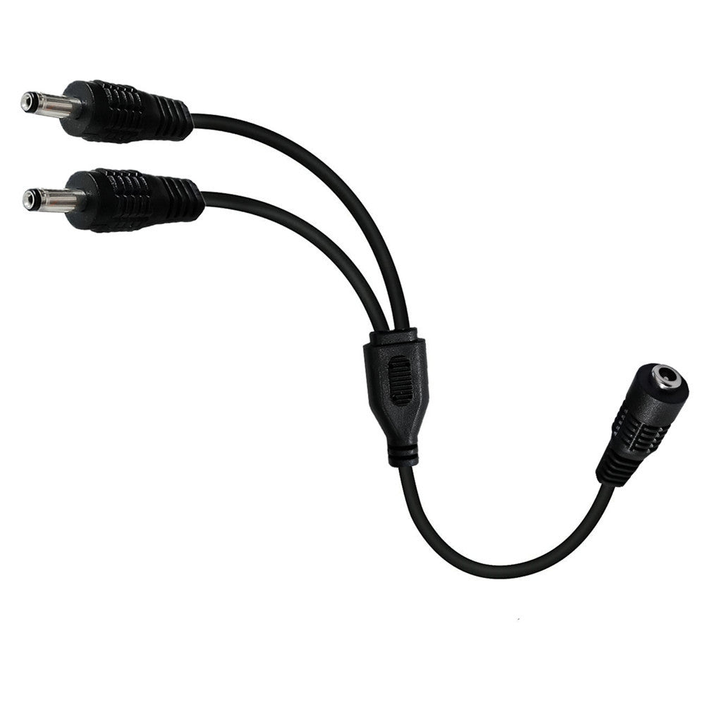 DC power splitter cable for CCTV cameras dual output