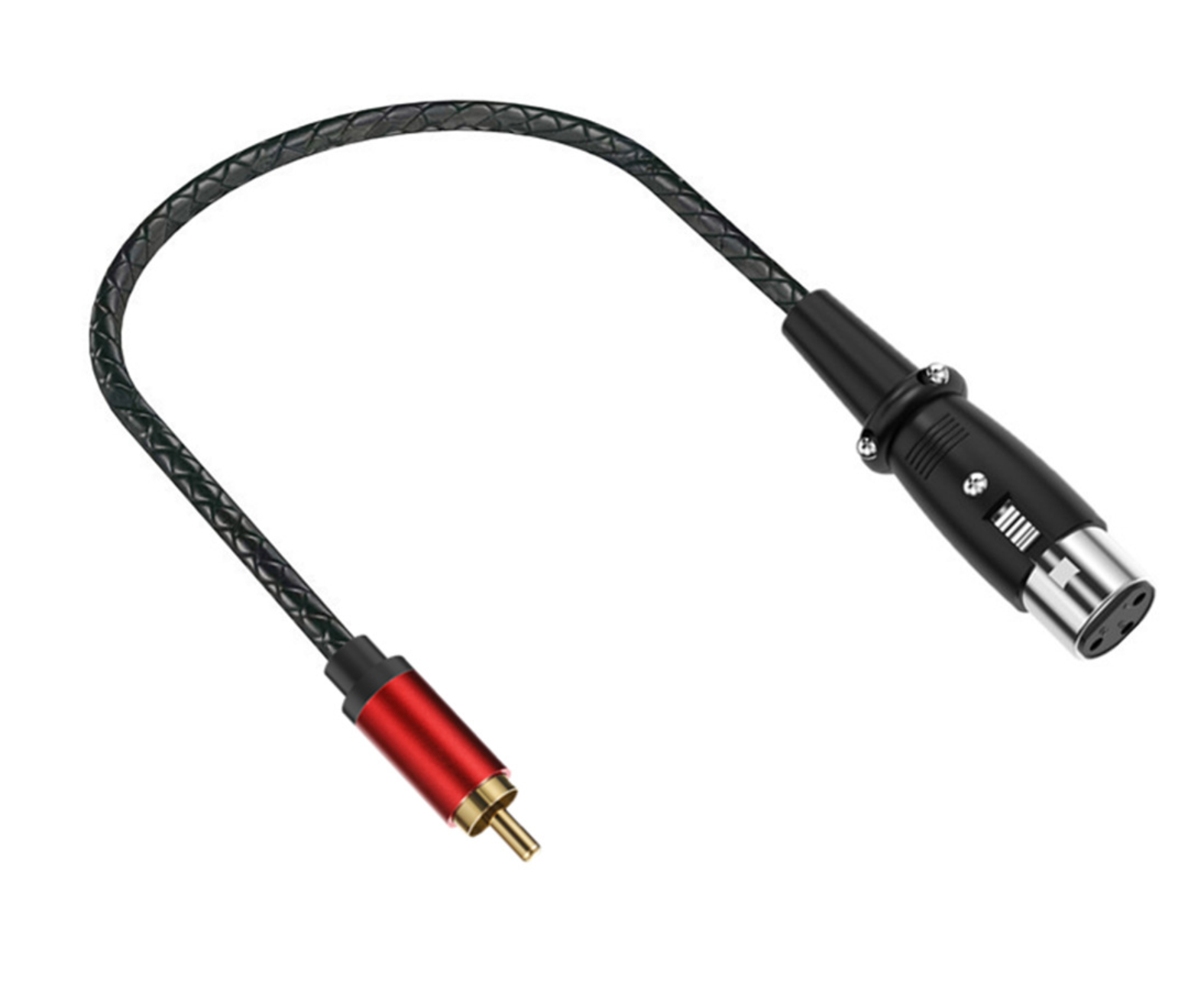 RCA Male to 3 Pin XLR Female Audio Cable – Stereo Adapter Connector for Microphone, Mixer & Pro Audio
