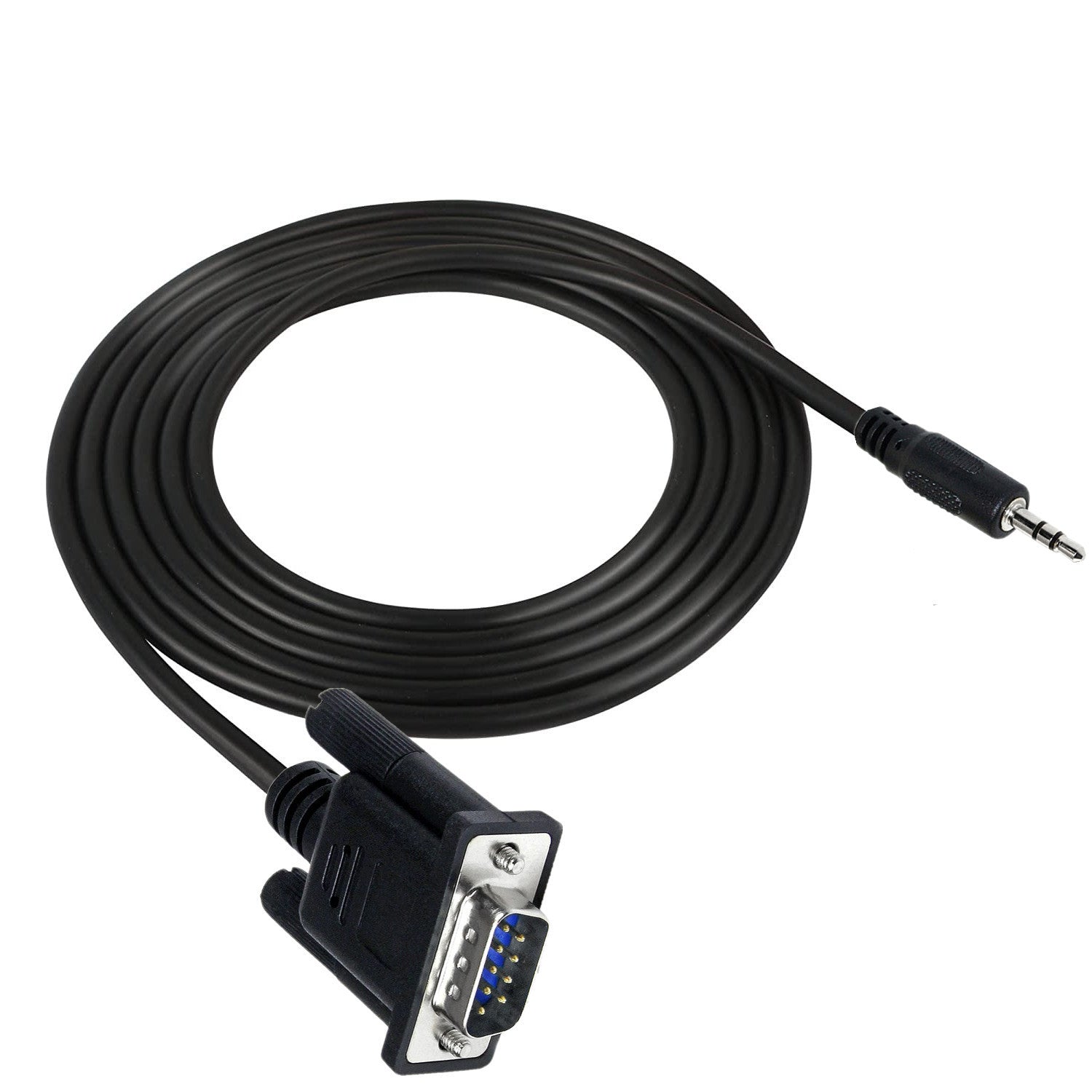 DB9 RS232 male connector close up
