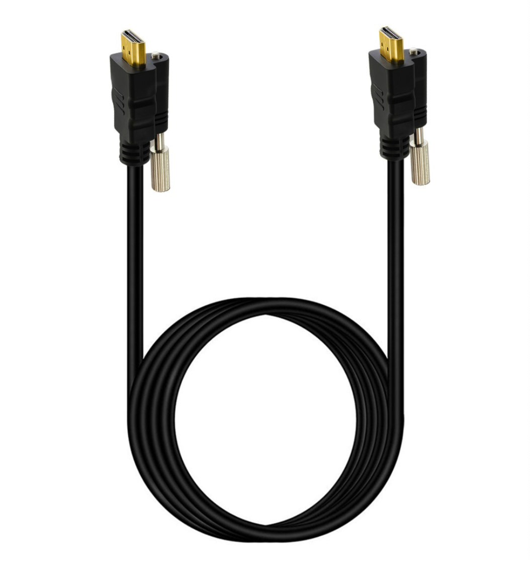 HDTV 2.0 Cable with Dual Screw Lock | High-Definition Audio & Video Cable for Computer, Projector,TV