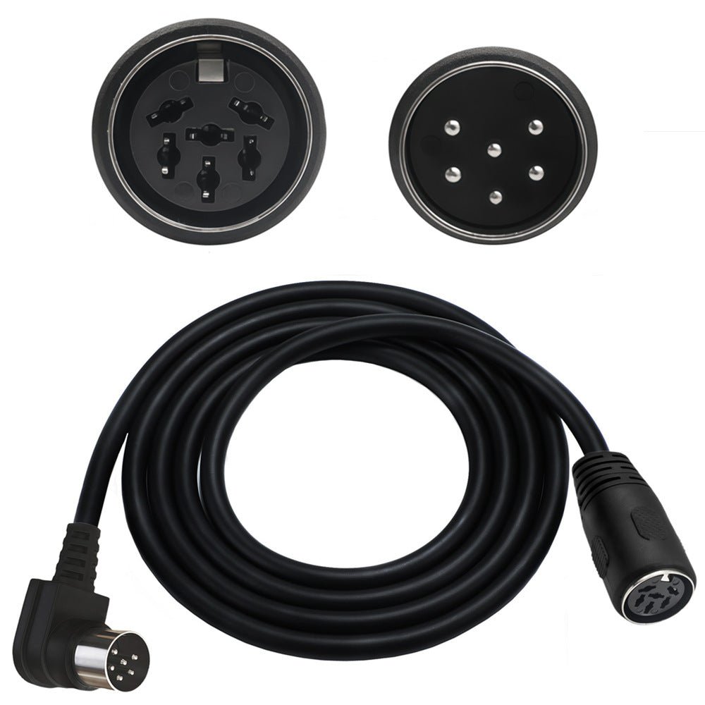 DIN 6P male female programming cable