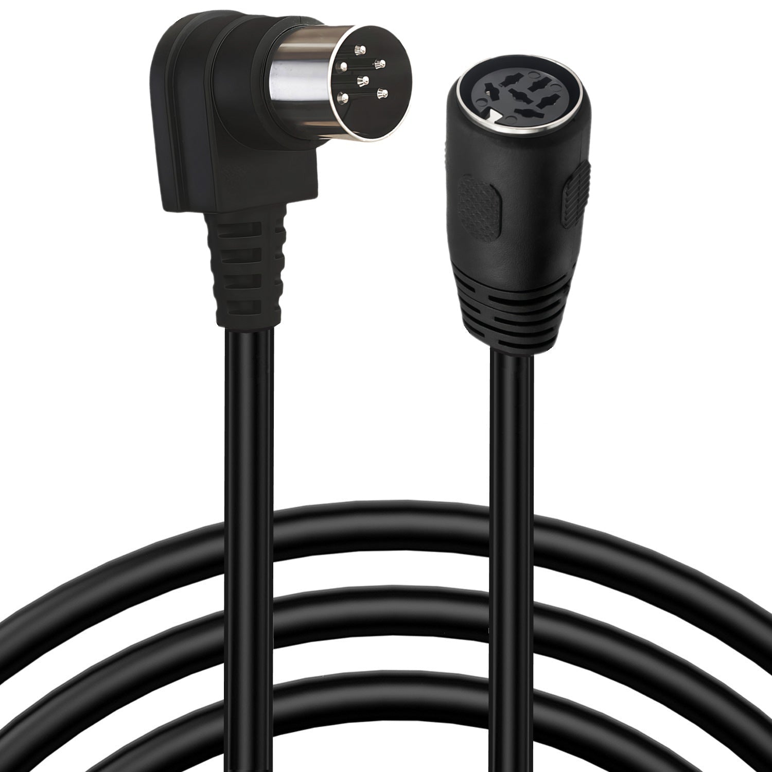 Mini DIN 6P audio data extension lead