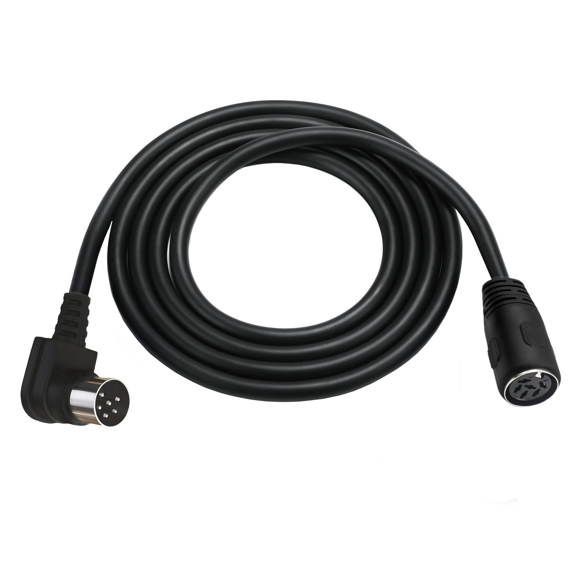DIN 6 pin signal extension cable black