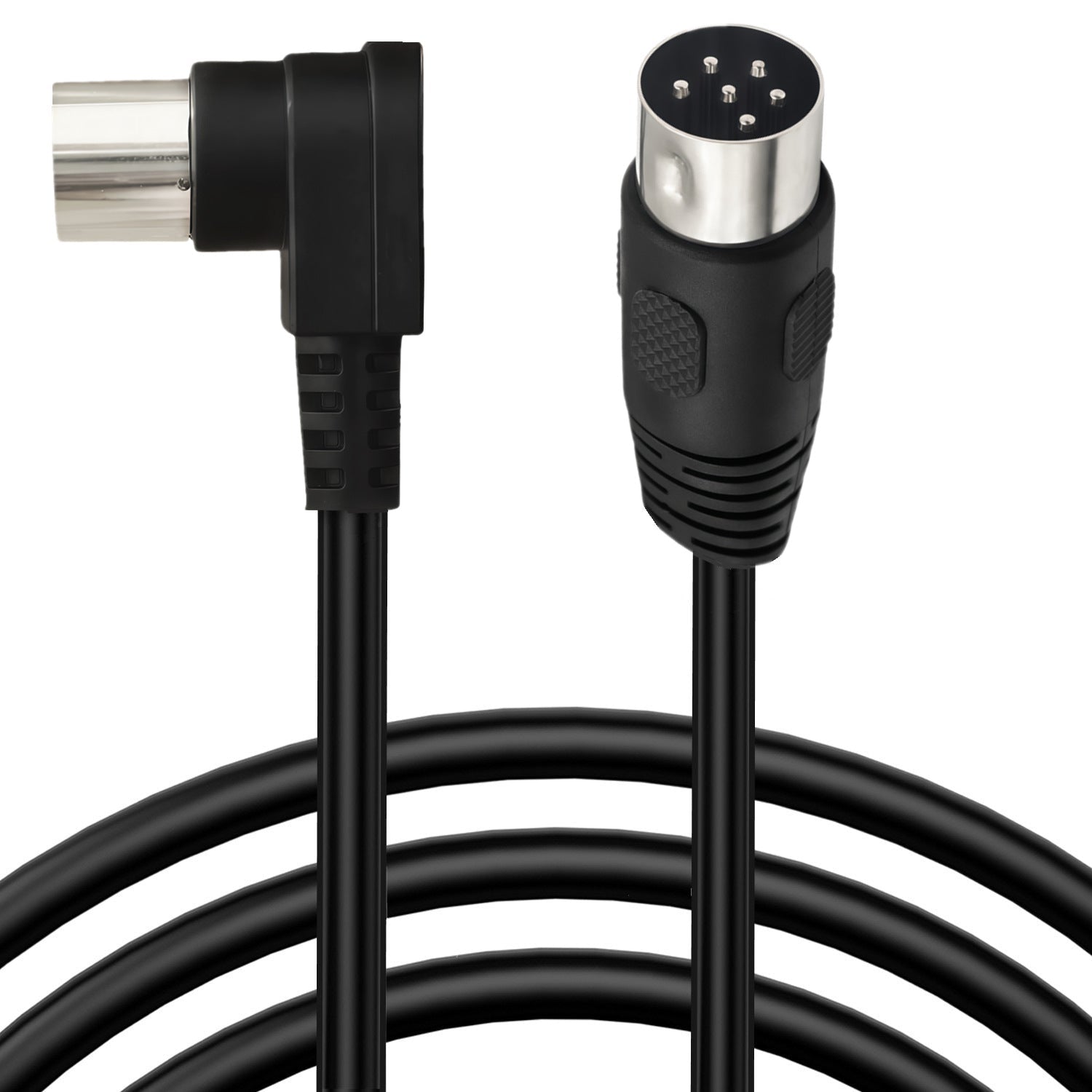 DIN 6 pin programming cable black