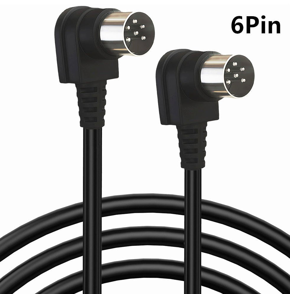 DIN 6 pin industrial signal lead