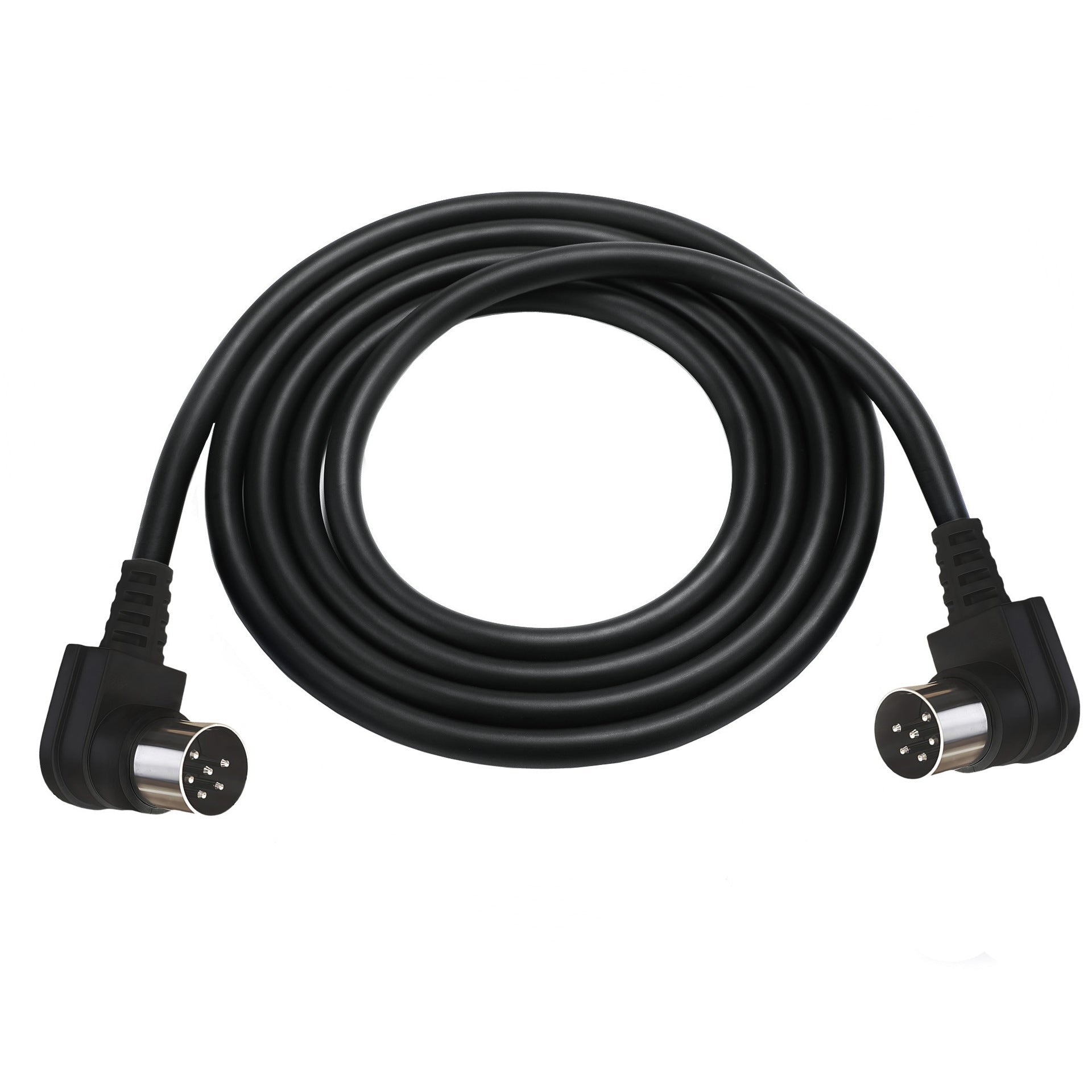 Double 90 degree Mini DIN 6P signal cable