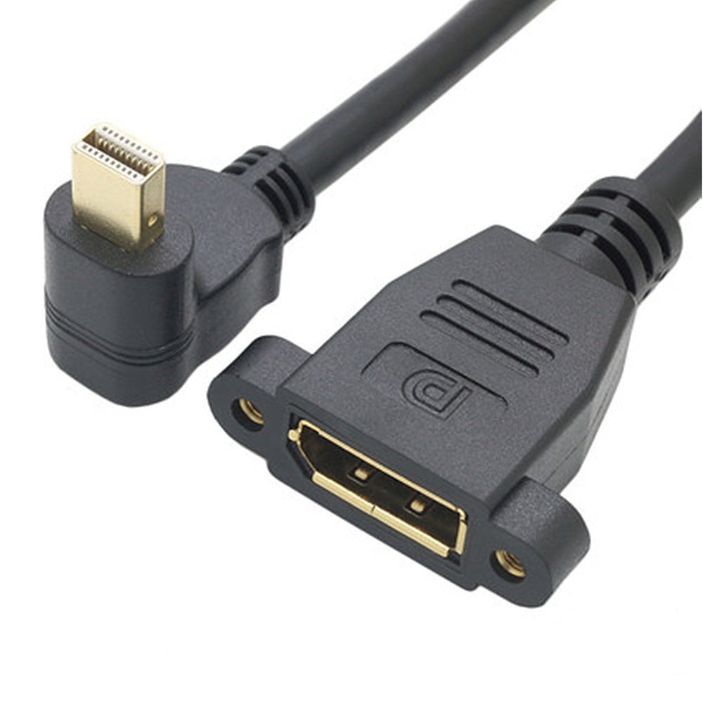 Mini DisplayPort Male to DisplayPort Female Panel Mount Extension Cable