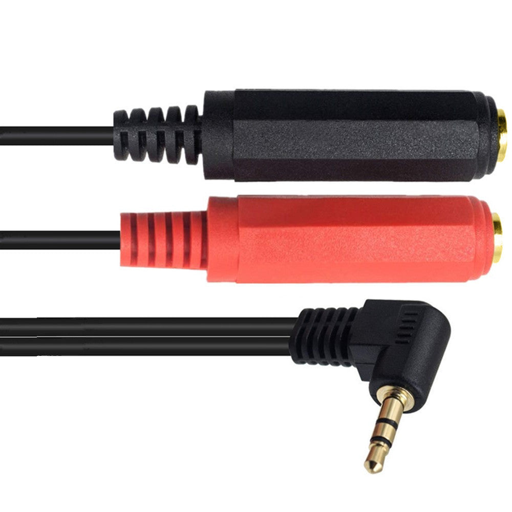 Red and black 6.35mm female audio connectors