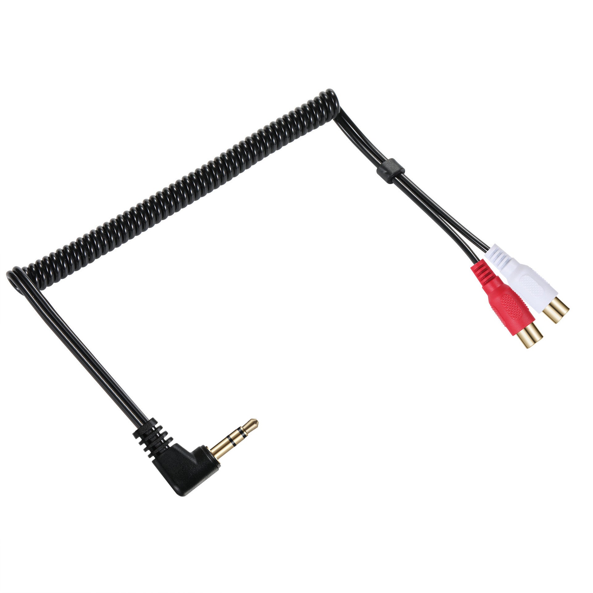 Dual RCA female connectors stereo audio adapter