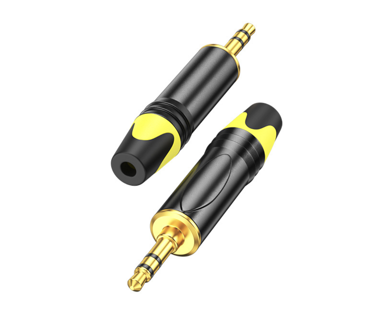 3.5mm Stereo Audio Adapter – Gold-Plated Male to Female Connector