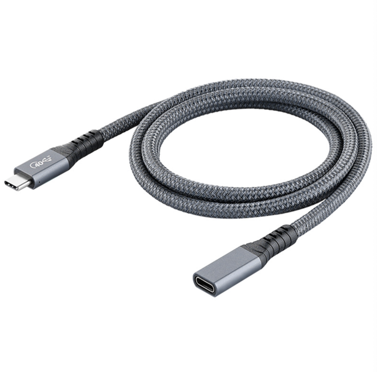 USB4 Extension Cable 40Gbps Data Transfer, 100W PD Fast Charging, Type-C M/F Compatible with Thunderbolt 3