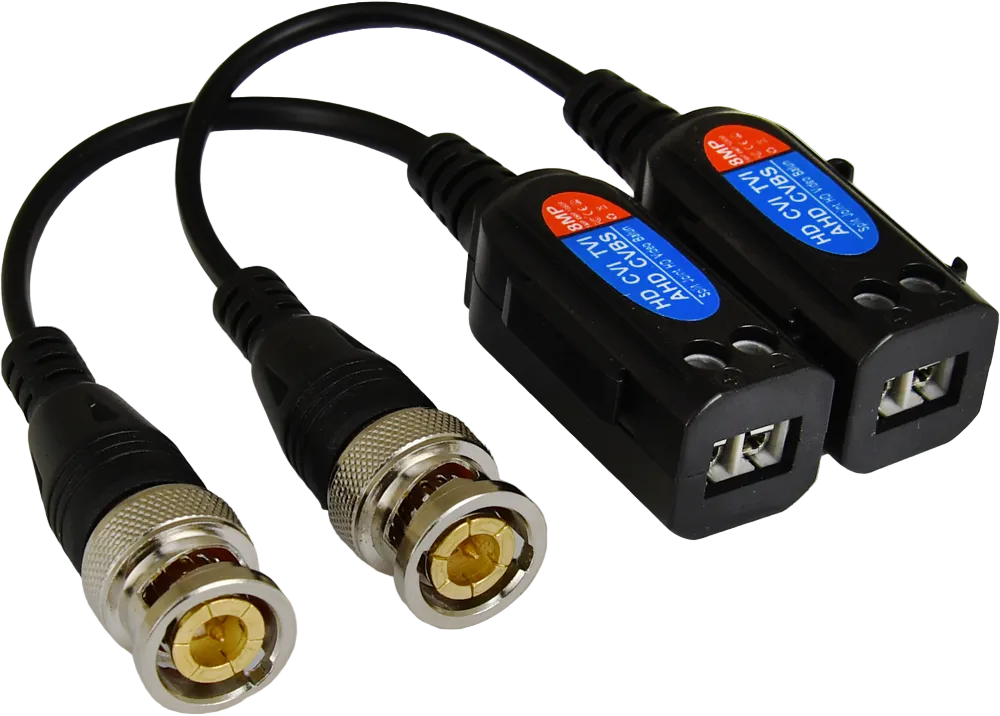 HD-TVI CVI AHD CVBS passive CCTV video balun pair