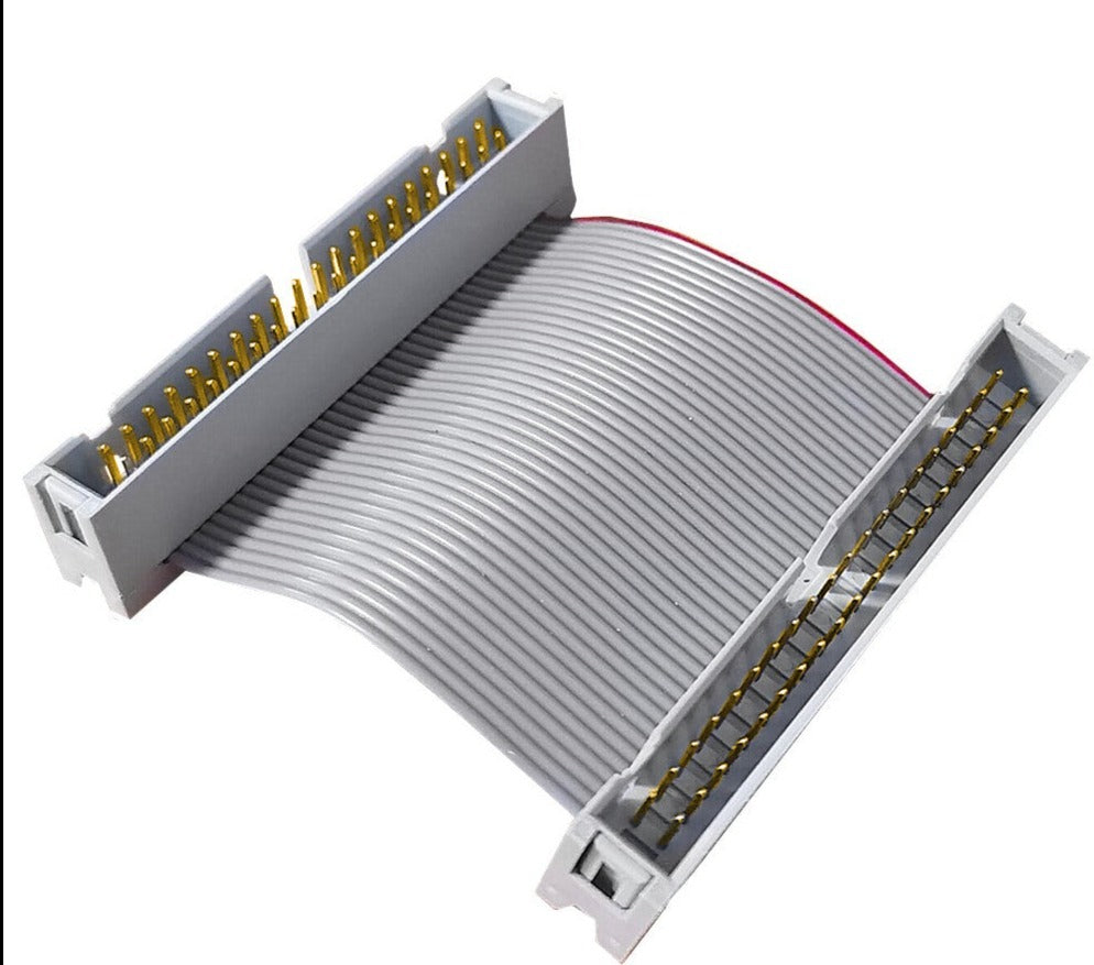 40-pin IDE male connector close up