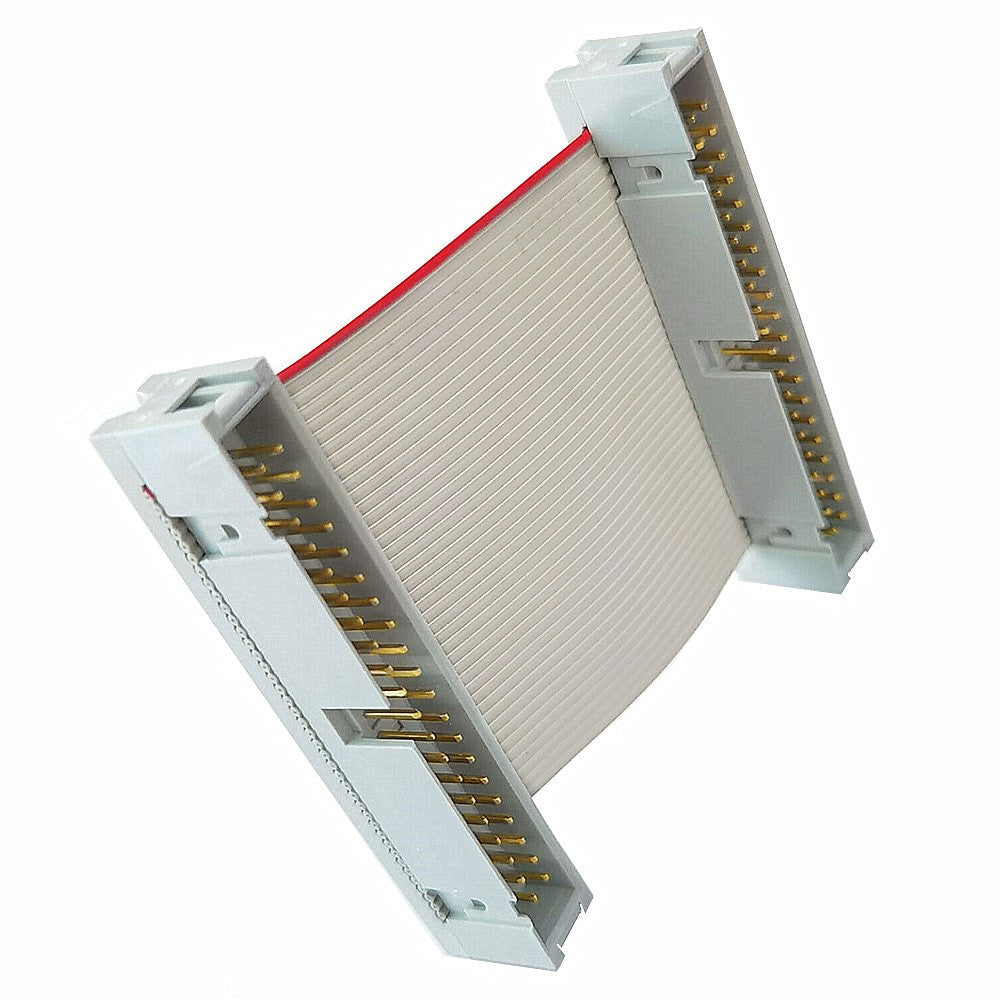 IDE ribbon cable installation inside computer case