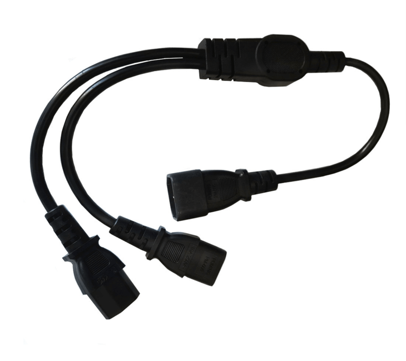 IEC C14 to 2x IEC C13 Y-Splitter Power Lead (0.5m)