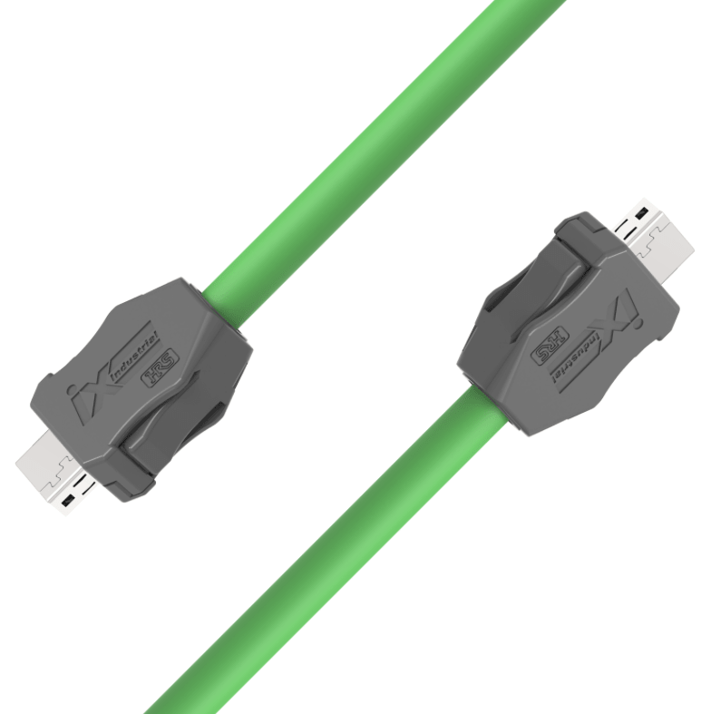 IX Industrial CAT6A Ethernet cable A-key to A-key