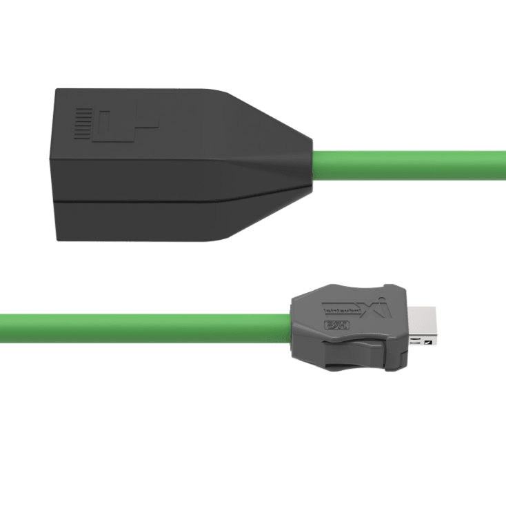 Green PUR ix Industrial Ethernet cable suitable for drag chain applications