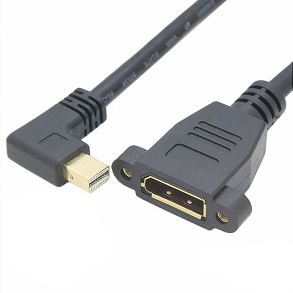 Mini DisplayPort Male to DisplayPort Female Panel Mount Extension Cable