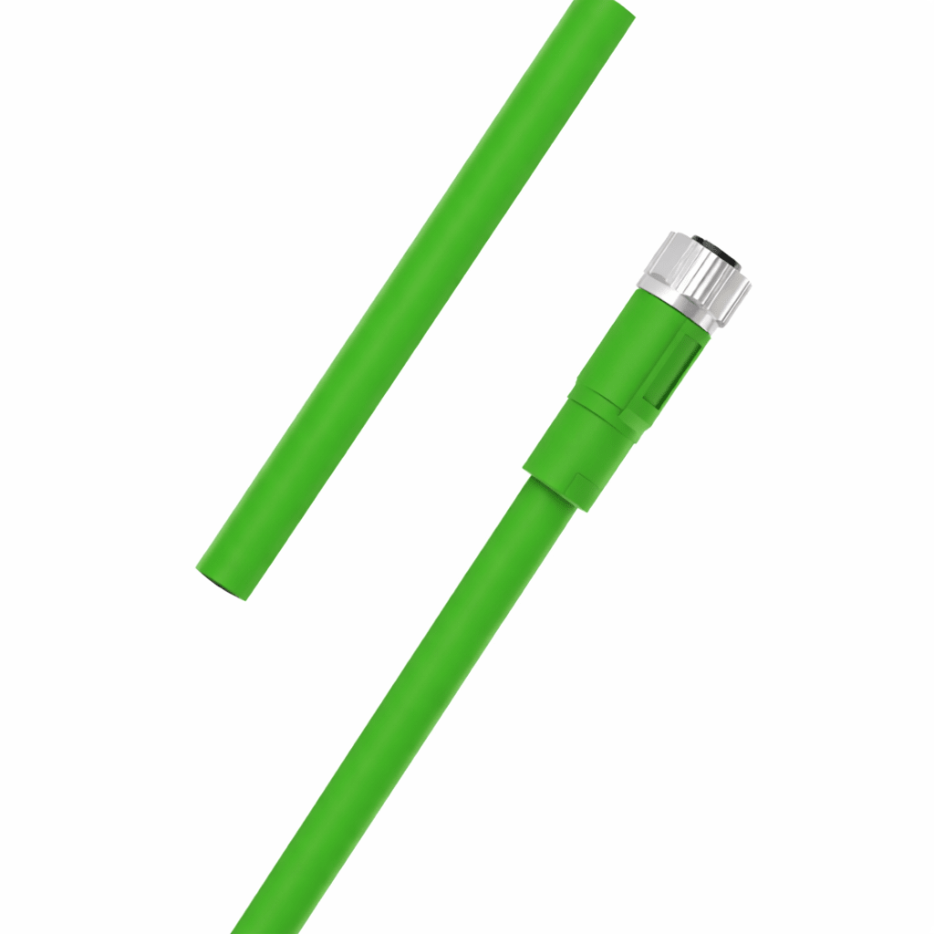 M12 A-coded female straight to open 3-pin PUR sensor cable