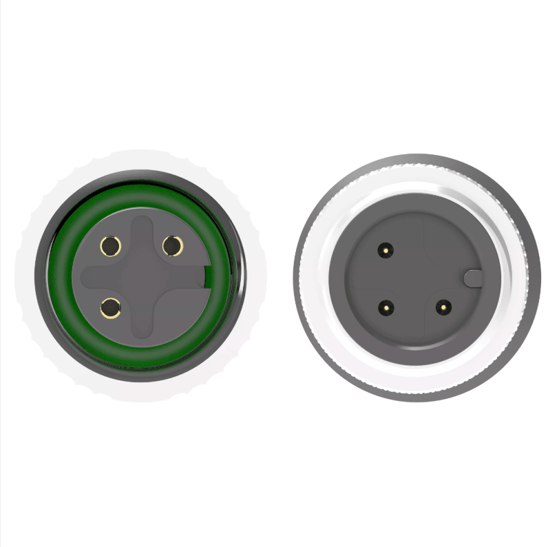 Industrial M12 A-code 3-pole male to female extension cable