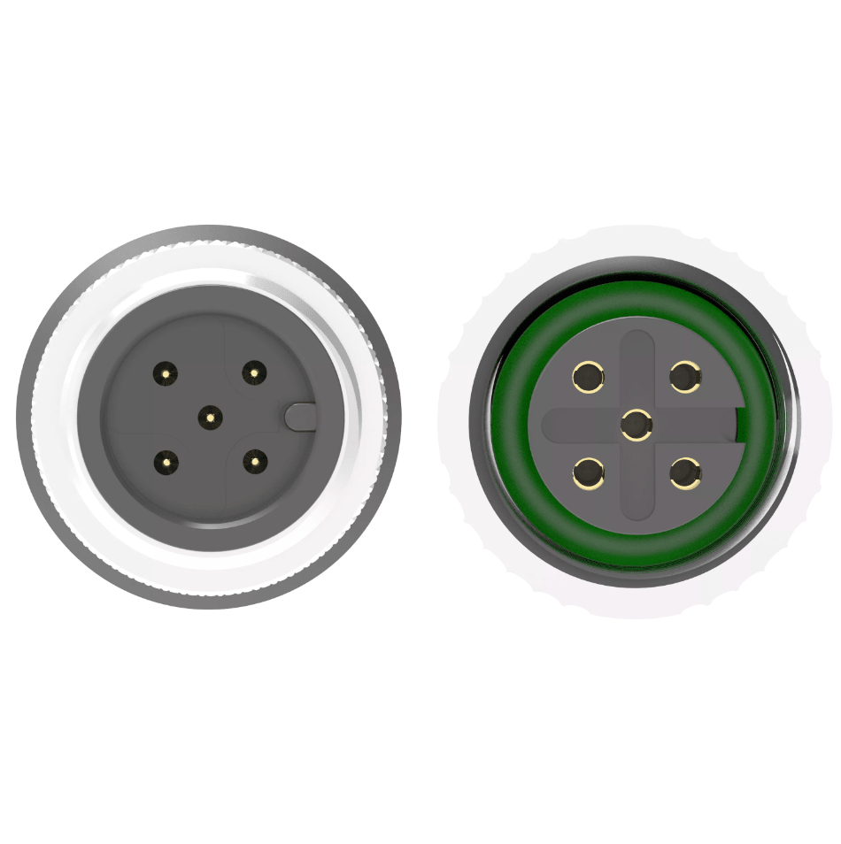 M12 A-Coded Male to Female 5-Pin Sensor Cable – Unshielded PUR Drag Chain, IP67