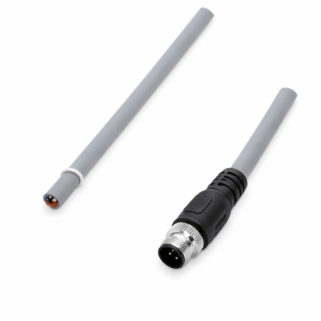 Industrial M12 K coded connector cable drag chain rated