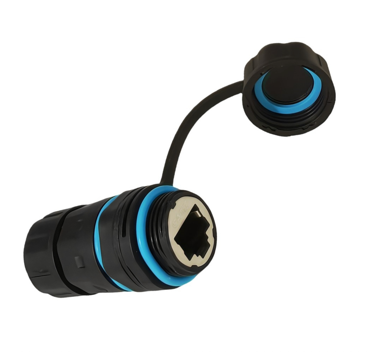 Cat6 RJ45 Waterproof Connector IP68 | M21 8P8C Shielded Ethernet LAN Coupler Adapter