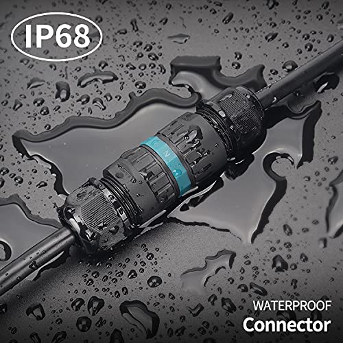 M25 IP68 quick press cable connector front view