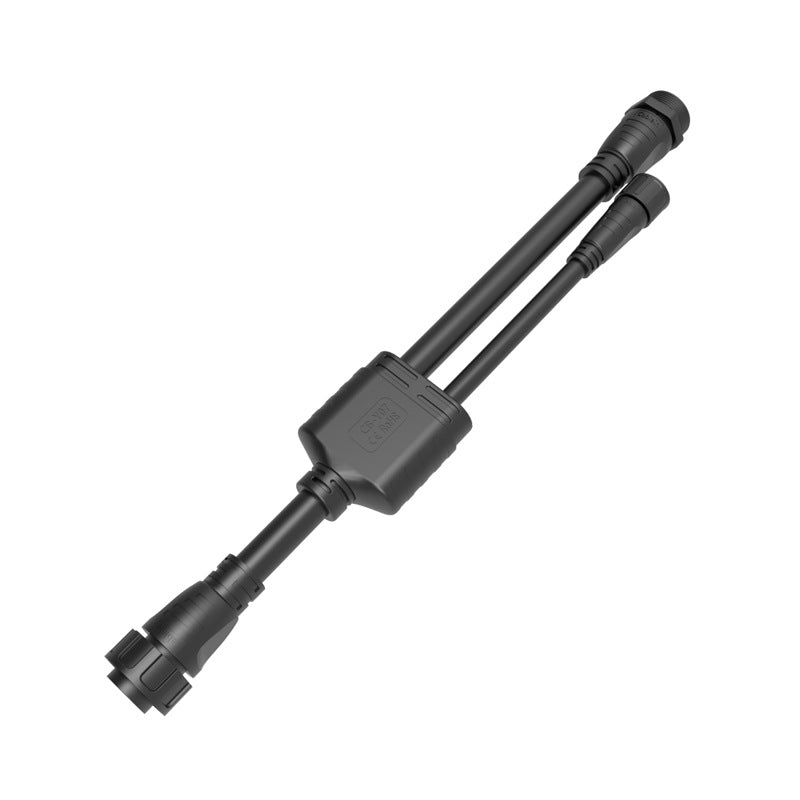 M25 to M16 Y splitter cable front view