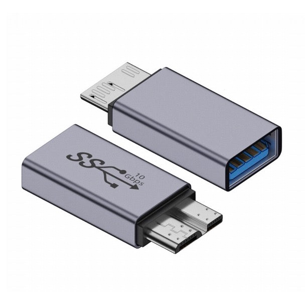 Micro USB B to USB 3.0 female data charging adapter