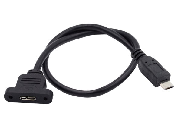 Micro USB 5 pin male connector close up