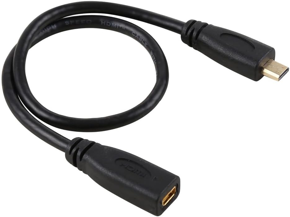 Micro HDMI 1.4 Male to Micro HDMI Female Extension Cable 0.3m