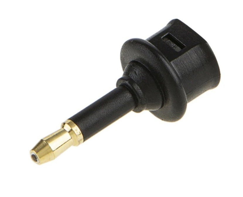 Mini 3.5mm male to TOSLINK female optical audio adapter
