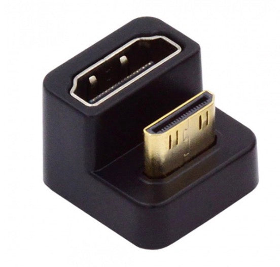 right angle mini hdmi to hdmi adapter converter