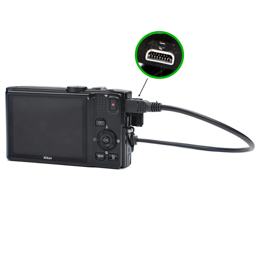 USB C to Mini B 8Pin Data OTG Cable Compatible with Nikon Panasonic Cameras