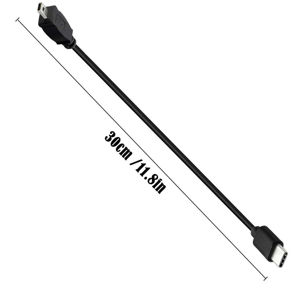 USB C to Mini B 8Pin Data OTG Cable Compatible with Nikon Panasonic Cameras