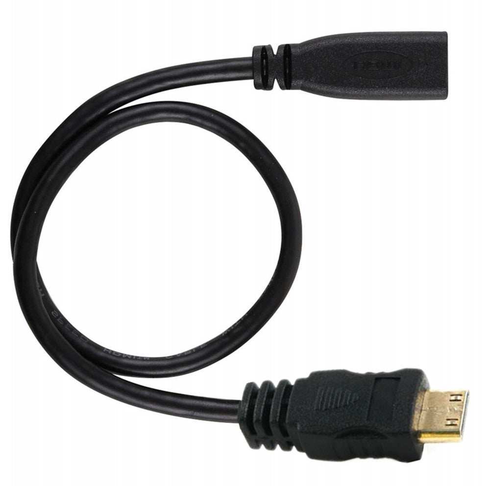 Micro HDMI 1.4 Socket Female to Mini HDMI Male Extension Cable 0.2m