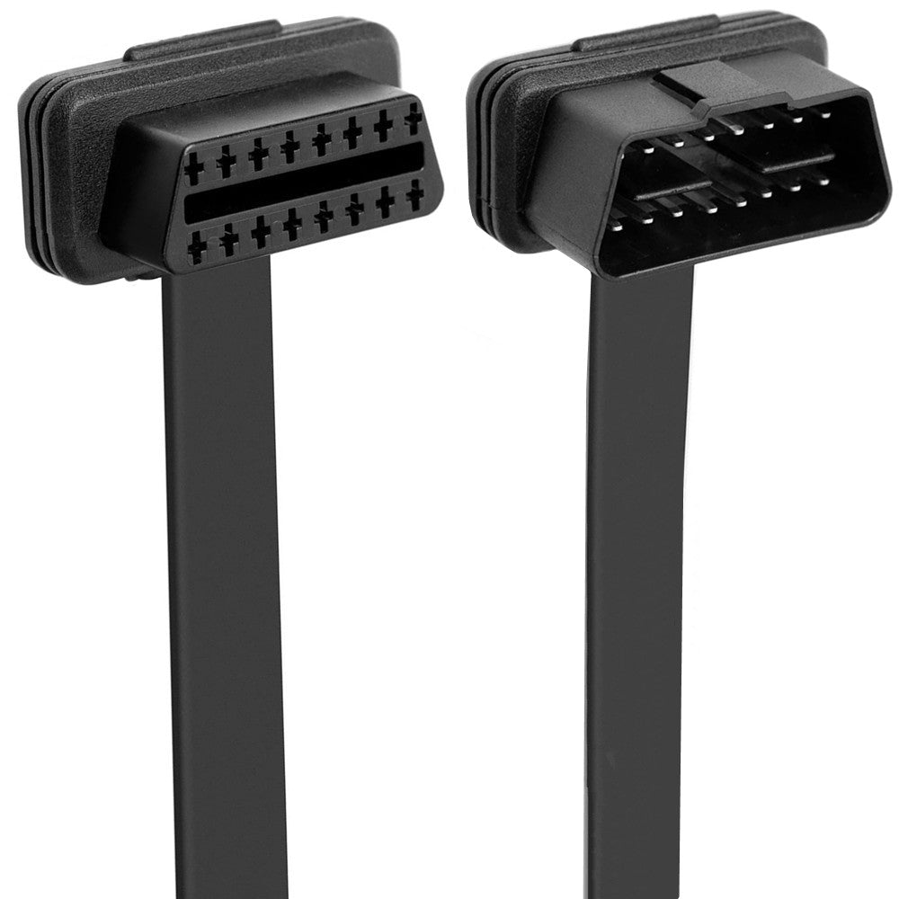 OBD2 16 pin male to female flat ribbon extension cable low profi