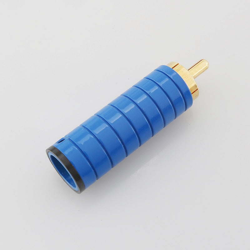 RCA phono plug solder type connector for AV audio video cable