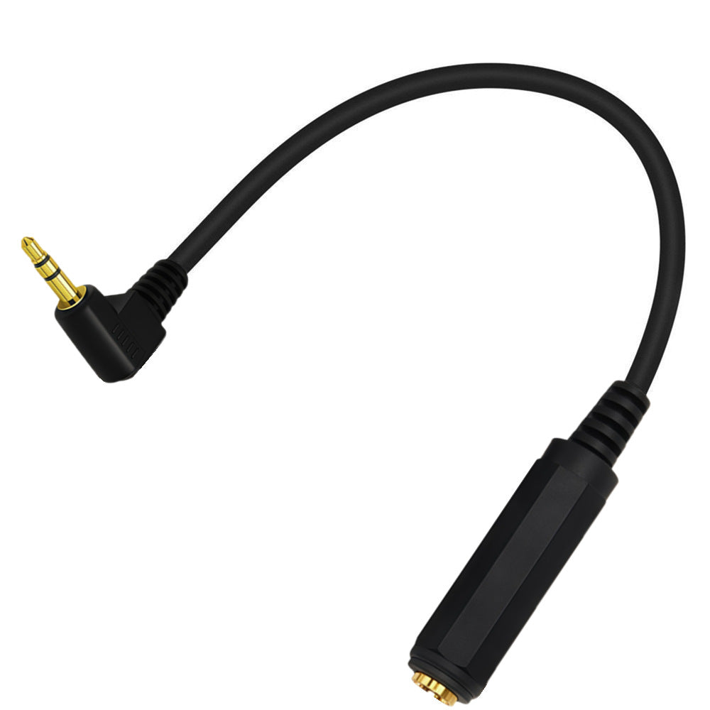 Gold plated 3.5mm to 6.35mm TRS extension cable for audio equipment
