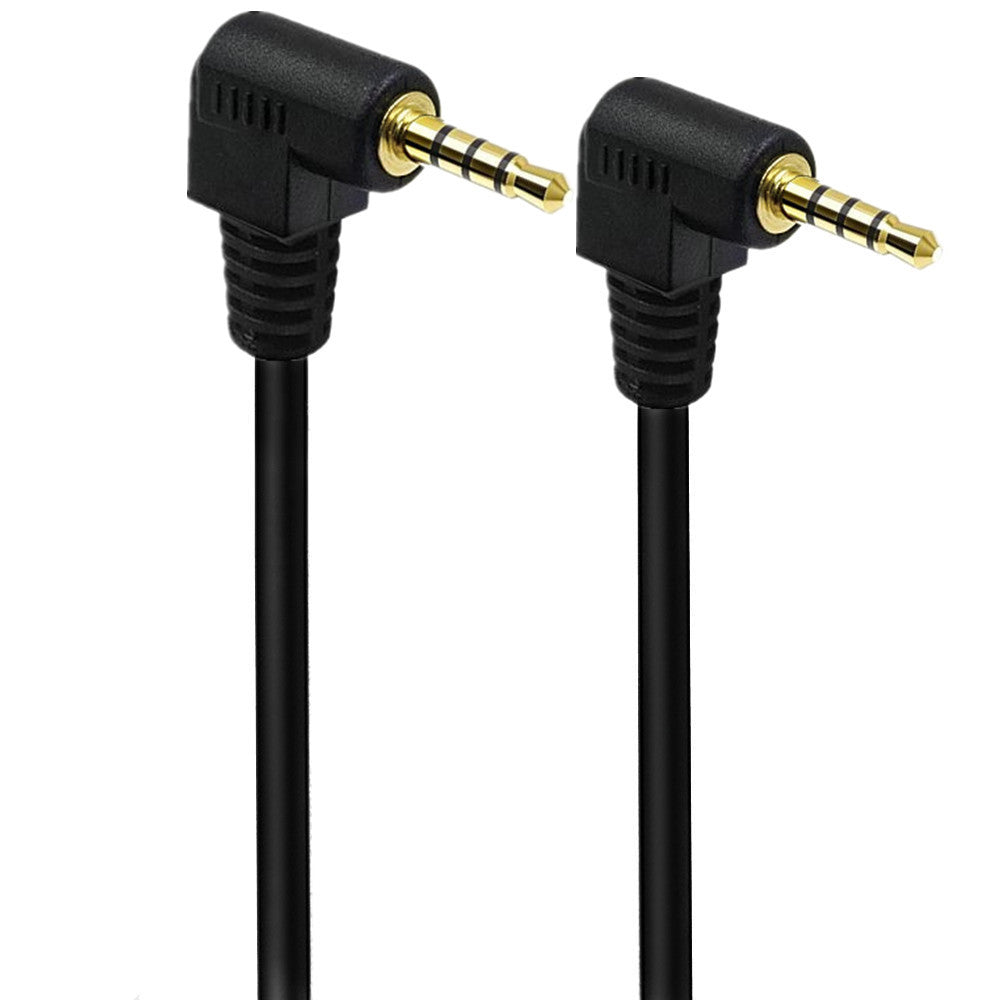 right angle 3.5mm TRRS male audio cable