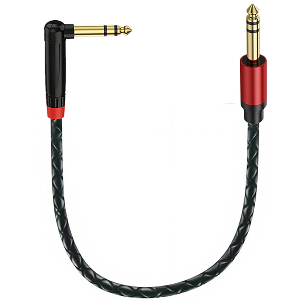 Gold plated 1/4 inch TRS audio cable for guitar and amplifier