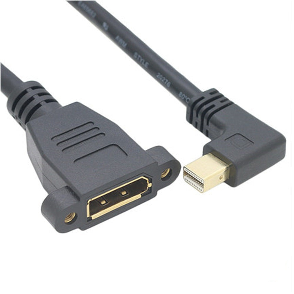 Mini DisplayPort Male to DisplayPort Female Panel Mount Extension Cable