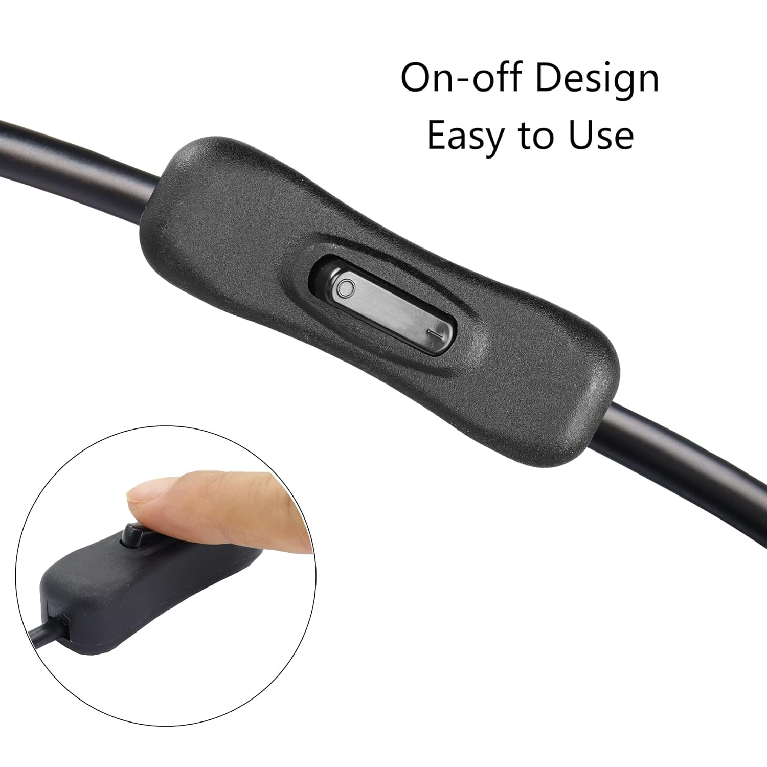 Cat6 Ethernet Patch Cable Switch On/Off RJ45 Male to Female High Speed Internet Network Cable LAN with Disconnect Switch Down Angle