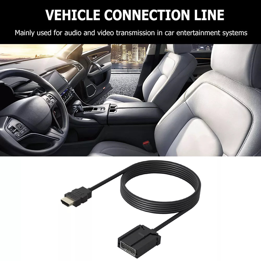 HDMI E Type to HDMI A Type Extension Video Cable for Car Vehicle 1.5m
