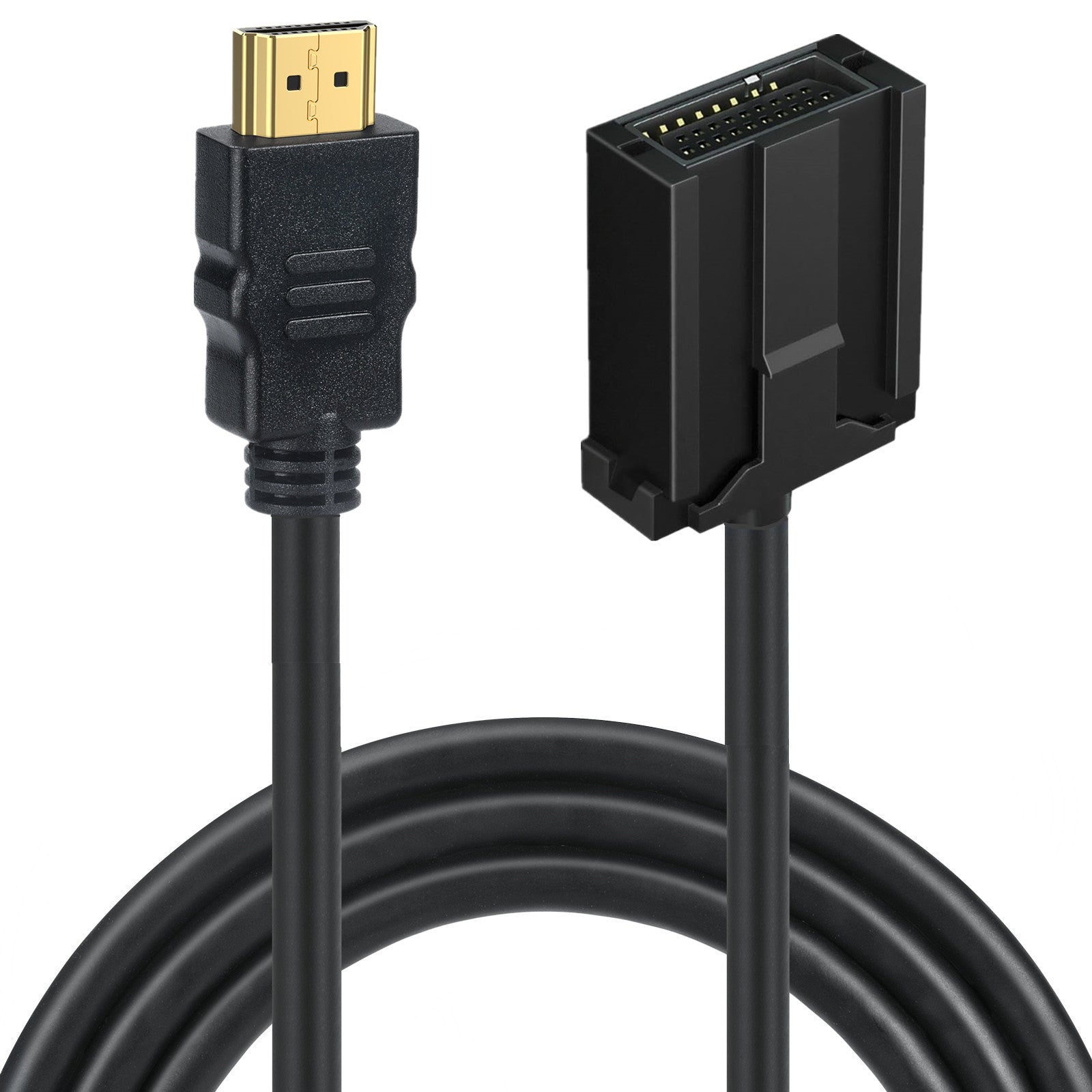 HDMI E Type to HDMI A Type Extension Video Cable for Car Vehicle 1.5m