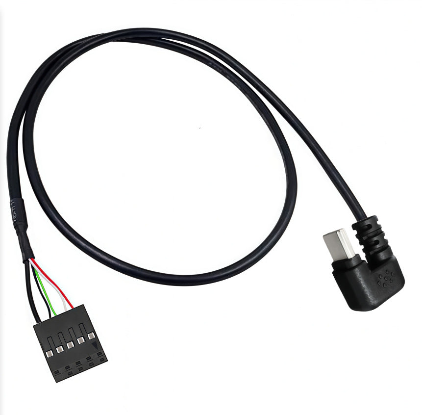 U-bend USB-C male internal motherboard header cable 0.5m