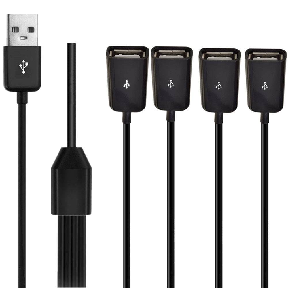 USB 2.0 Type-A male to 4 USB female splitter cable 0.5m