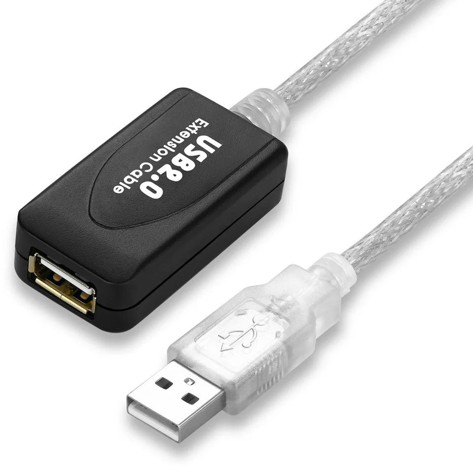 USB 2.0 active repeater extension cable 5 metre male to female